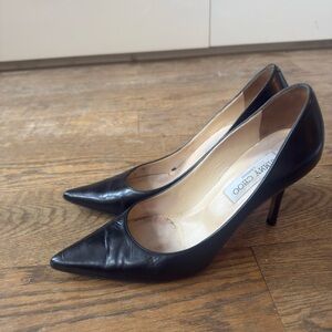 Jimmy Choo Classic Black Heels — 38 1/2